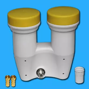 GM Monoblock Single LNB 0,1dB Astra Hotbird FULL HD 3D TV DOPPEL LMB Sat kopf - Bild 1 von 4