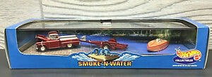 Hot Wheels Collectibles Smoke n' Water '59 Apache W/ Crackerbox Race Boat 1:64 