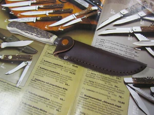 MESSERSCHEIDE Solingen. Farbe Braun. Für Messer mit 10 cm Klingenlänge. - Picture 1 of 5