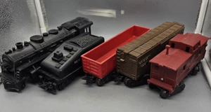 Marx 1666 Steam Engine W/ New York Central Tender 2 Cars Caboose Train Set (5pc) - Picture 1 of 14