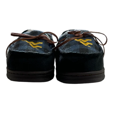 FOCO NCAA Women's Fleece Lined Embroidered Sports Logo Moccasin Style Slippers Cover