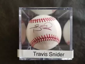 TRAVIS SNIDER AUTOGRAPHED OFFICIAL MAJOR LEAGUE BALL TORONTO BLUE JAYS - Picture 1 of 2