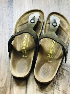 Papillio by Birkenstock Women Gizeh Sandals EU 38 Metallic Copper 7 US Size - Picture 1 of 4