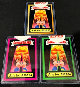 GARBAGE PAIL KIDS COLORING BOOK A IS FOR  ADAM BOMB GOLD GREEN PINK CHECKLIST - Picture 1 of 3