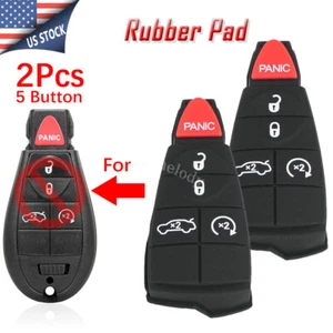 2 5B Rubber Pad for Dodge Durango Chrysler 300 Jeep Grand Cherokee Smart Key Fob - Picture 1 of 8
