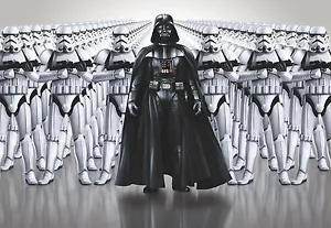 Giant Wall mural photo Wallpaper 368x254cm Star Wars Imperial Force Stormtropper - Picture 1 of 5