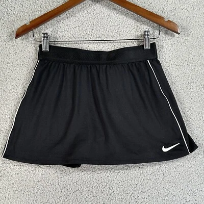 Nike Court Dri-FIT Straight Tennis Skort Women's S Black White 939320-011 - Image 1 of 4