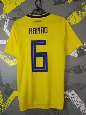 Camiseta de fútbol local Hamad Suecia 2017 - 2018 Adidas para hombre talla M ig93 Foto 1 de 4