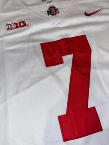CJ Stroud Ohio State OSU White Jersey Buckeyes Stitched 7 All Sizes NWT - Picture 1 of 5