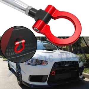 Red Track Screw On Tow Hook For 08-16 Mitsubishi Lancer Evo X, Lancer 08-17 - Picture 1 of 9