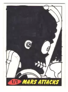 2012 TOPPS MARS ATTACKS HERITAGE 50th Ann. Diego Jourdan Pereira 1/1 Sketch Card - Picture 1 of 2