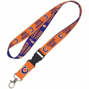 Clemson Tigers Lanyard with Detachable Buckle Wincraft 