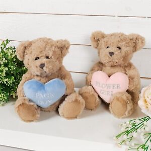 Plush Teddy Bear Wedding Marriage Flower Girl Page Boy Soft Heart Proposal
