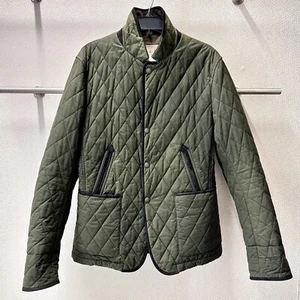 BURBERRY Brit Man Steppjacke Gr. S oliv Cordkragen Ellenbogen Patches Herren - Bild 1 von 15