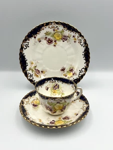 Royal Albert Crown China. Extremely Rare Antique Trio. Saucer, Cup, Side Plate - Picture 1 of 21