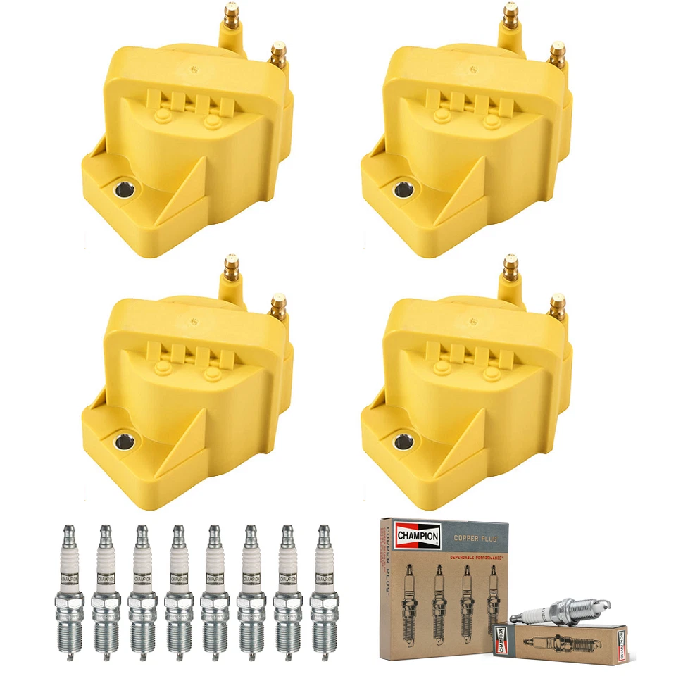 Bobina de encendido de alta resistencia y bujía Champion Platinum para Cadillac Eldorado Foto 1 de 4