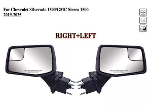 Pair Right and Left Side Mirror Power Heat for 19 to 25 Chevro Silverado 1500 - Picture 1 of 19