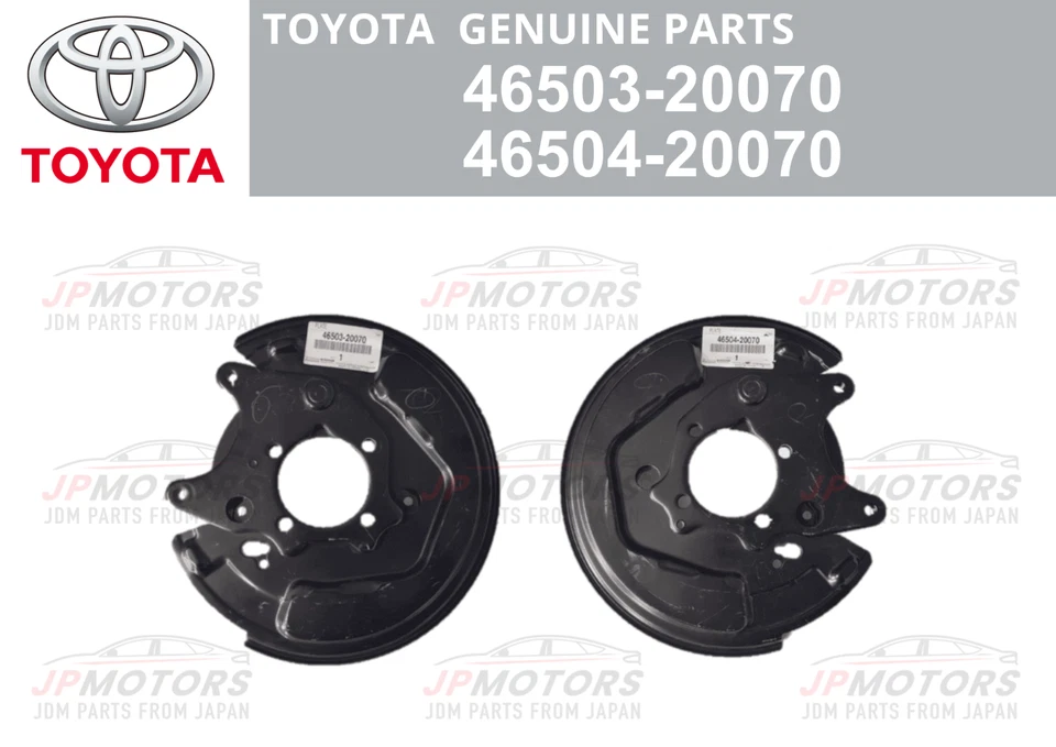 Juego de subconjunto de placa de freno de estacionamiento TOYOTA COROLLA CELICA MATRIX genuino diestro Foto 1 de 4