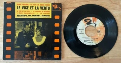 45 7" FRENCH EP SOUNDTRACK LE VICE ET LA VERTU CATHERINE DENEUVE MICHEL MAGNE - Image 1 of 2