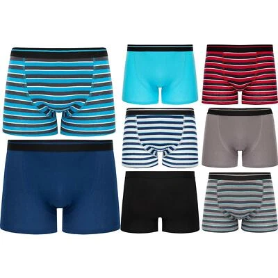 Boys Boxer Shorts 6 or 12 Pairs Super Quality Underwear Age 3-15+ Cotton & Lycra - Image 1 of 3