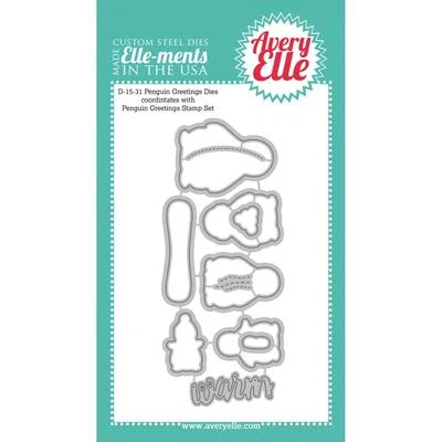 Avery Elle Elle-ments Die Penguin Saludos Navidad Vacaciones  Foto 1 de 3