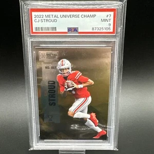 2022 Skybox Metal Universe Champ #7 CJ Stroud PSA 9 Ohio State Houston Texans - Picture 1 of 2