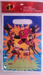 Hallmark Disney Incredibles 8 Party Gift Bags Treat Sacks Pixar - Picture 1 of 2