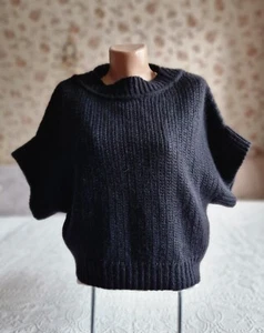 seventy Italian brand women's knitted vest black - Picture 1 of 19