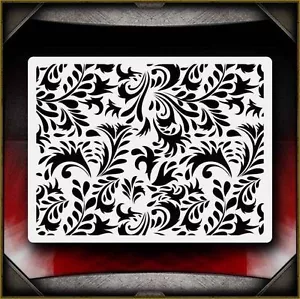 Floral Pattern Airbrush Stencil Template Paint Airsick - Picture 1 of 1