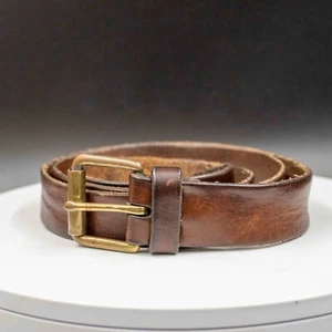 Cintura uomo vintage Gap in pelle marrone taglia M - Foto 1 di 6