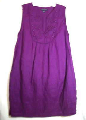 Banana Republic 100% Linen Tank Dress size Medium - Image 1 of 4