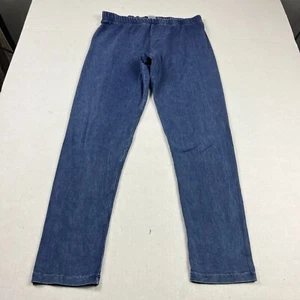 Jess & Jane Leggings Small Blue Denim Look Pull-On Stretch Pants Jeggings Casual - Picture 1 of 12