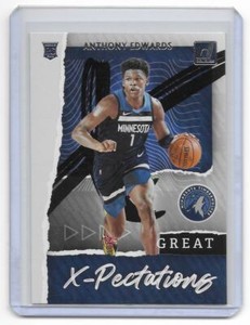 2020-21 Donruss Great X-Pectations Anthony Edwards Rookie Minnesota Timberwolves