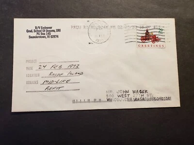 Research Vessel R/V ENDEAVOR Naval Cover 1993 Cachet Rhode Island - Image 1 of 2