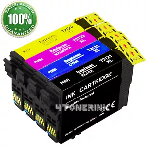 Cartucho de tinta 4 piezas 212xl t212 para Epson Workforce XP-4100 XP-4105 WF-2850 WF-2830 - Imagen 1 de 2