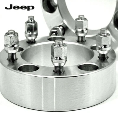 2 Pc Jeep CJ2, CJ3, CJ4, CJ6, CJ8 Wheel Spacers Adapters 1.25 inch # 5550B1/2 - Image 1 of 4