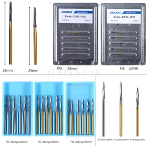 Dental Surgical Tungsten Carbide FG Bur/Endo-Z Burs 28/25mm For High Speed HDPC - Picture 1 of 50