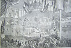 EXPOSITION PERMANENTE PHILADELPHIE JOUR D'OUVERTURE 1877 HARPER'S HEBDOMADAIRE
