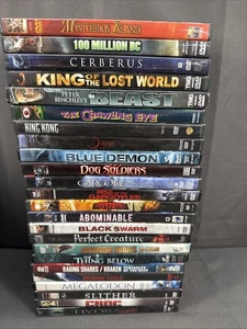 Horror Movie Lot 24 DVDS Creature Features G-VGC RARE TITLES - Imagen 1 de 6