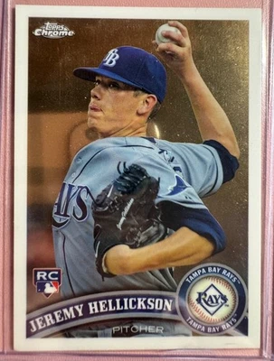 2011 Topps Chrome - Jeremy Hellickson #200 (RC) - Tampa Bay Rays MLB Baseball - Image 1 of 2