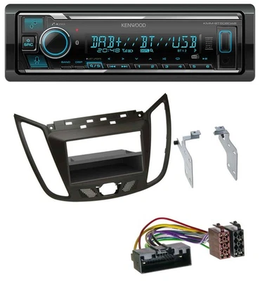 Kenwood Bluetooth MP3 DAB USB Autoradio für Ford C-Max / Kuga - dunkelbraun - Bild 1 von 4