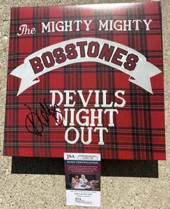 MIGHTY MIGHTY BOSSTONES SIGNED Green Vinyl JSA COA Devils Night Out - Picture 1 of 5