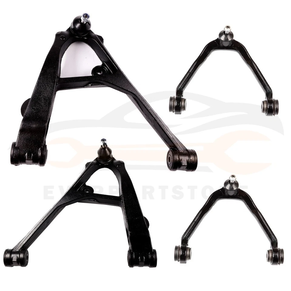4 Pcs Front Upper Lower Control Arm Kit For 2003-2010 Chevrolet Express 1500 Van - Image 1 of 4