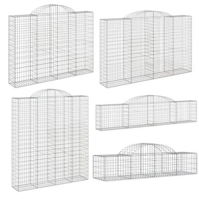 Gabione mit Hochbogen Steinkorb Steingabionen Drahtkorb Verzinktes Eisen 200-400 - Bild 1 von 4