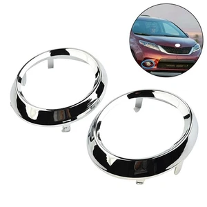 Fog Light Cover Trim Rings Accessories Lamp Bezel Replacement Practical - Picture 1 of 12