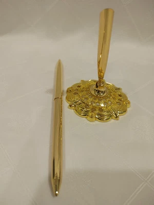 Signing Pen With Holder Stand For Wedding, Reception, Business - Image 1 of 4