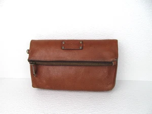 Patricia Nash Valerie braune Leder Handgelenktasche faltbare Clutch Handtasche - Bild 1 von 9