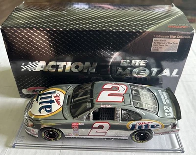 Action Elite #2 Rusty Wallace Miller Lite Metal Series 2001 Ford Taurus 1:24 Foto 1 de 4