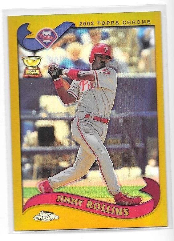 JIMMY ROLLINS REFRACTOR ORO 2002 TOPPS CROMO 164 PHILADELPHIA PHILLIES Foto 1 de 1