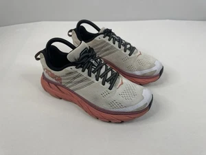 Zapatos para correr Hoka Clifton 6 para mujer 7,5 beige, coral estilo de vida de apoyo - Imagen 1 de 7